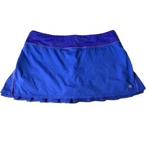 Lululemon Run: Speed Skirt in Dark Royal Blue Size 10
